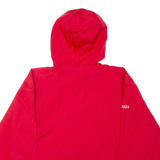 CHAMPION Mens Anorak Jacket Red Hooded L