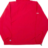 CHAMPION Mens Anorak Jacket Red Hooded L