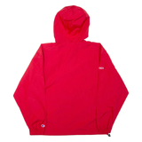 CHAMPION Mens Anorak Jacket Red Hooded L