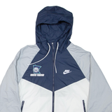 NIKE Mens Track Jacket Grey Hooded Colourblock M