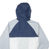 NIKE Mens Track Jacket Grey Hooded Colourblock M