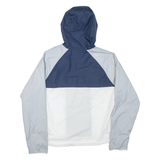 NIKE Mens Track Jacket Grey Hooded Colourblock M