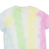 POLO RALPH LAUREN Womens Tie Dye T-Shirt Blue S