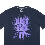 NIKE Womens T-Shirt Blue L