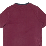TOMMY HILFIGER Womens T-Shirt Maroon XS