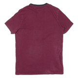 TOMMY HILFIGER Womens T-Shirt Maroon XS