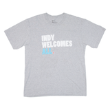 NIKE Indy Welcomes All Mens T-Shirt Grey L