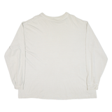 WOOLRICH Mens T-Shirt Beige Long Sleeve XL