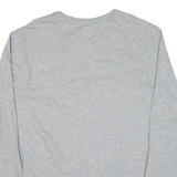 NIKE Mens T-Shirt Grey Long Sleeve M