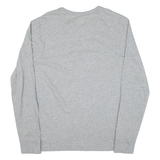NIKE Mens T-Shirt Grey Long Sleeve M