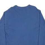 CHAMPION Mens T-Shirt Blue Long Sleeve L