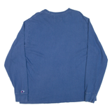 CHAMPION Mens T-Shirt Blue Long Sleeve L