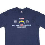 NFL Afc West Champions Mens T-Shirt Blue USA L