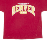 CHAMPION University Of Denver Dad Mens T-Shirt Red USA XL