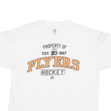 MAJESTIC Flyers Hockey Mens T-Shirt White USA XL