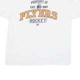 MAJESTIC Flyers Hockey Mens T-Shirt White USA XL