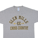 RUSSELL ATHLETIC Glen Mills Cross Country Mens T-Shirt Grey USA XL