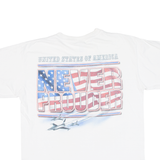 GILDAN America Love It Or Leave It Mens T-Shirt White USA L