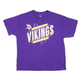 MAJESTIC Vikings Mens T-Shirt Purple USA XL