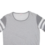 JUICY COUTURE Cropped Womens T-Shirt Grey XL