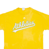 MAJESTIC Athletics Mens T-Shirt Yellow USA L