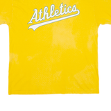 MAJESTIC Athletics Mens T-Shirt Yellow USA L