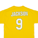 MAJESTIC Athletics Mens T-Shirt Yellow USA L
