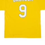 MAJESTIC Athletics Mens T-Shirt Yellow USA L