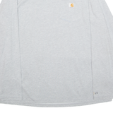 CARHARTT FORCE Mens T-Shirt Grey Long Sleeve 2XL