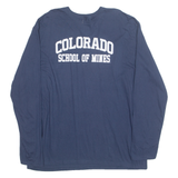 FANATICS Colorado School Of Mines Mens T-Shirt Blue Long Sleeve USA 2XL