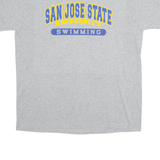 RUSSELL ATHLETIC San Jose State University Swimming Mens T-Shirt Grey USA L