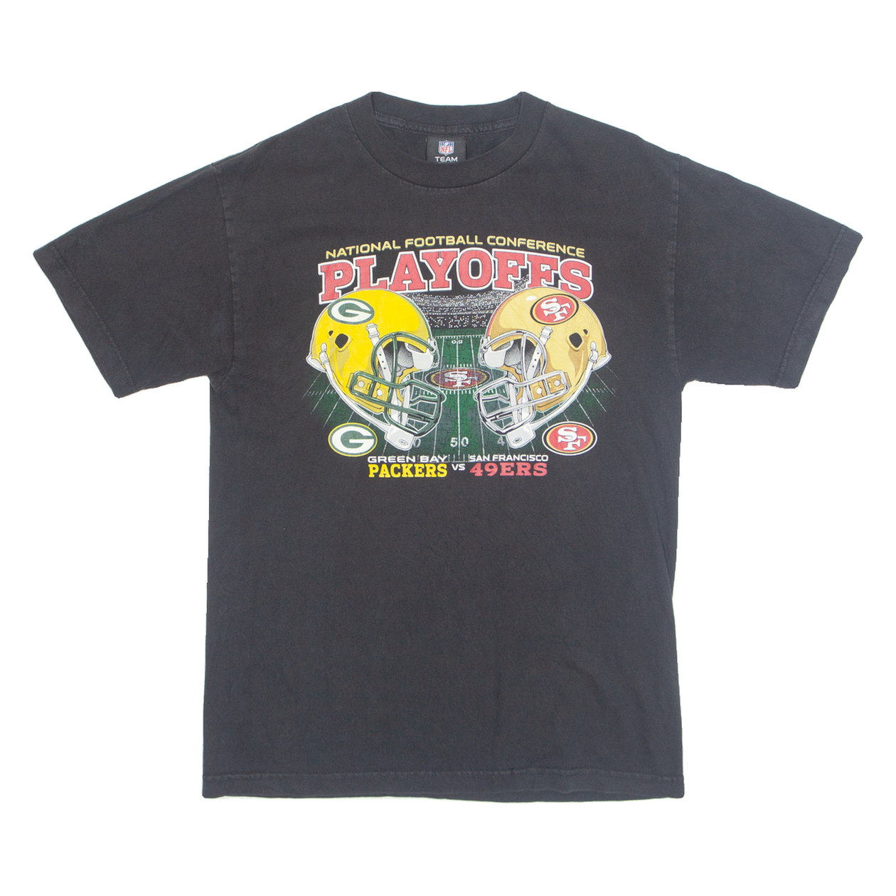 NFL Green Bay Packers VS San Francisco 49ers Mens T-Shirt Black