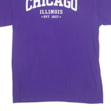 GILDAN Chicago Illinois Mens T-Shirt Purple USA M