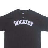 MAJESTIC Colorado Rockies '19 Johnson Mens T-Shirt Black USA XL