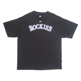 MAJESTIC Colorado Rockies '19 Johnson Mens T-Shirt Black USA XL