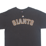 MAJESTIC MLB New York Giants '40 Madbum Mens T-Shirt Black USA L