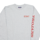 JANSPORT USC Trojans Football Mens T-Shirt Grey Long Sleeve USA L