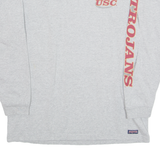 JANSPORT USC Trojans Football Mens T-Shirt Grey Long Sleeve USA L