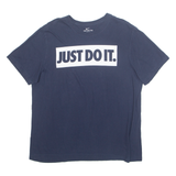 NIKE Mens T-Shirt Blue L