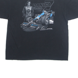 ANVIL Danica Patrick 7 Indy Car Racing Mens T-Shirt Black USA 2XL
