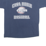 GILDAN Casa Roble Rams Baseball Mens T-Shirt Blue USA L