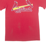 MAJESTIC MLB ST.LOUIS Cardinals '11 Mens T-Shirt Red USA Button Neck M