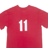 MAJESTIC MLB ST.LOUIS Cardinals '11 Mens T-Shirt Red USA Button Neck M