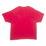 WALT DISNEY Land Disney Castle Mickey Mouse Print Mens T-Shirt Red USA XL