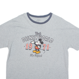 WALT DISNEY Land Walt Disney World 1971 Mickey Mouse Mens T-Shirt Grey USA L