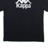 KAPPA Mens T-Shirt Black M