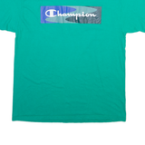 CHAMPION Mens T-Shirt Green L