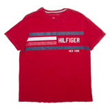 TOMMY HILFIGER Mens T-Shirt Red M