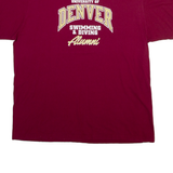 ADIDAS University Of Denver Mens T-Shirt Maroon USA XL