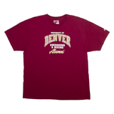 ADIDAS University Of Denver Mens T-Shirt Maroon USA XL